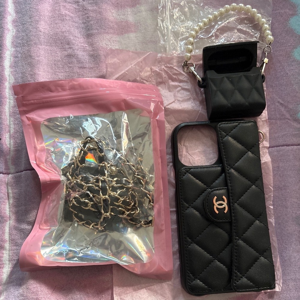 iPhone 13 Pro Max case with accessories